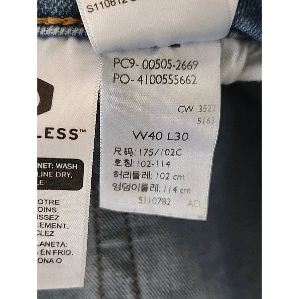 Levi's 505 Jeans 40x30 Mens‎ 38 X 30 Measured Denim Straight Cotton